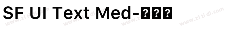SF UI Text Med字体转换